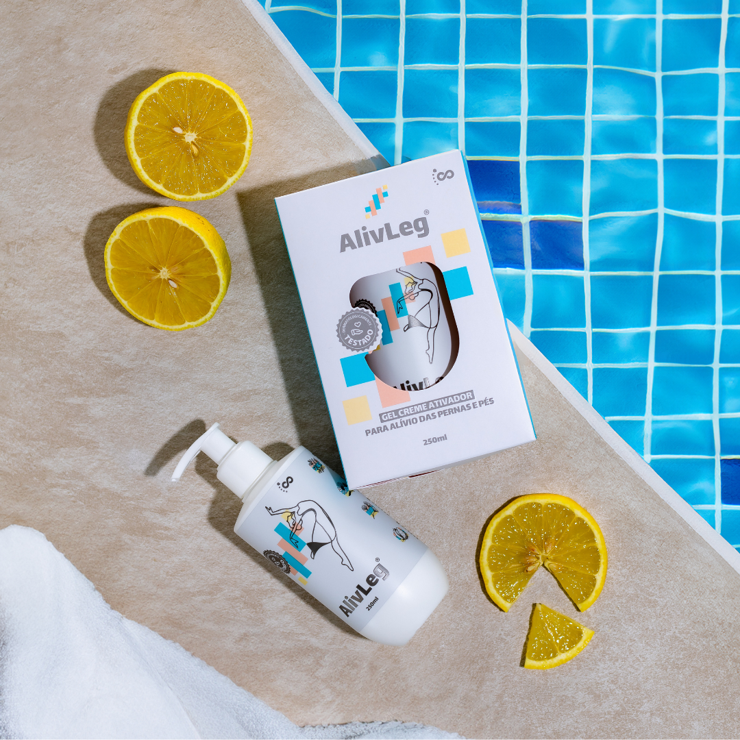 Alivleg® - Gel Ativador para Alívio de Pernas e Pés 250ml - Grupo Vip