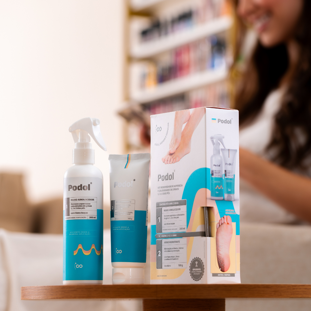 Kit Podol 10 Aplicações (Amolecedor, Hidratante e Espátula) - Grupo Vip