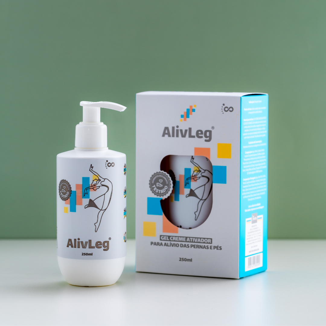 Alivleg - Gel Ativador para Alívio de Pernas e Pés 250ml