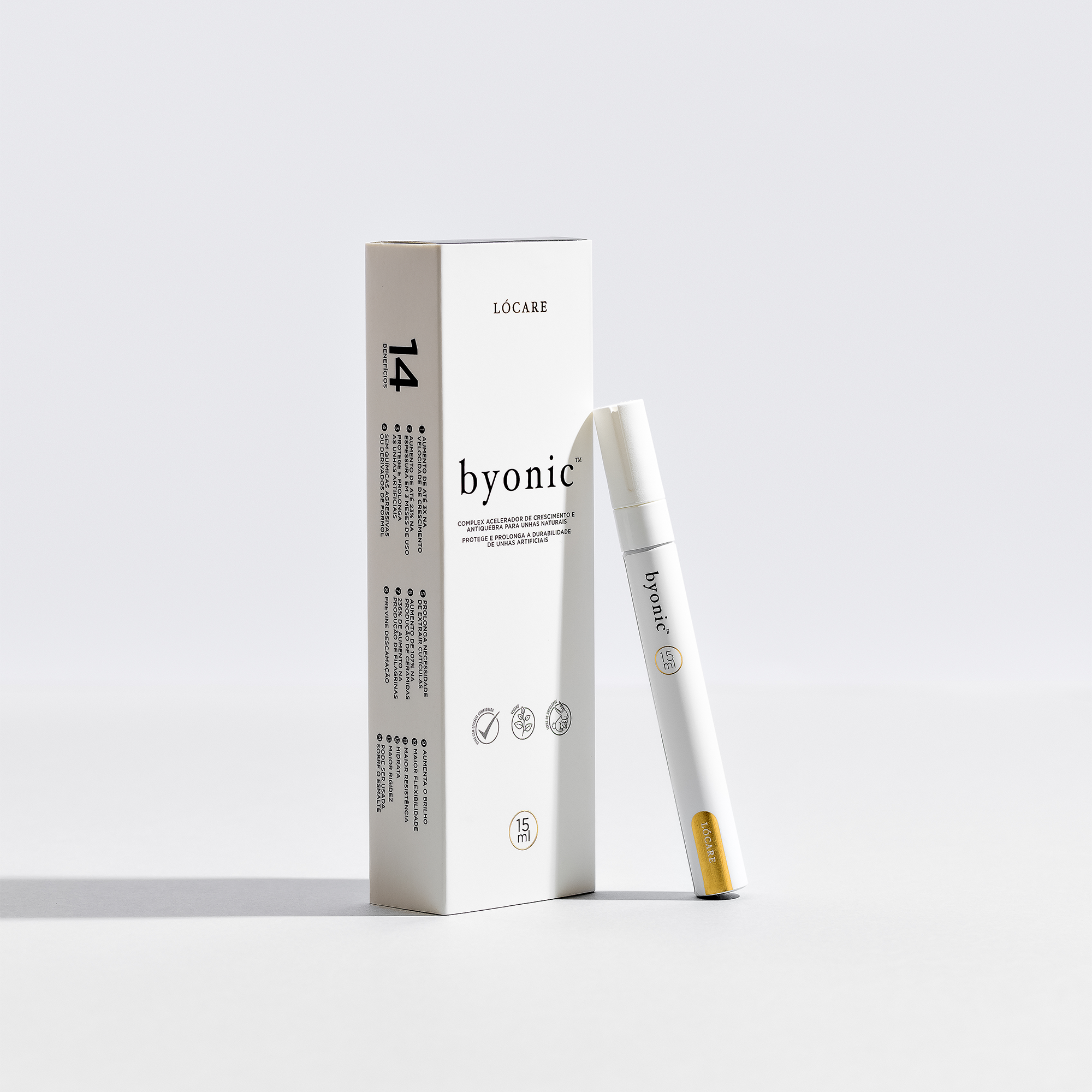 Byonic - Caneta fortalecedora para unhas 15ml - Lócare®